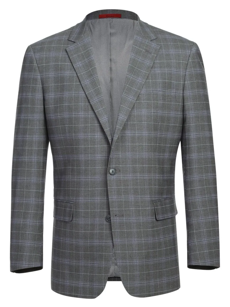 Men's Classic Fit Checked Suits