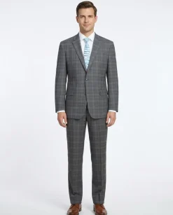 Men's Classic Fit Checked Suits