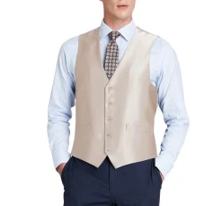 Men's Classic Fit Sharkskin Suit Vest