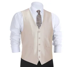 Men's Classic Fit Sharkskin Suit Vest
