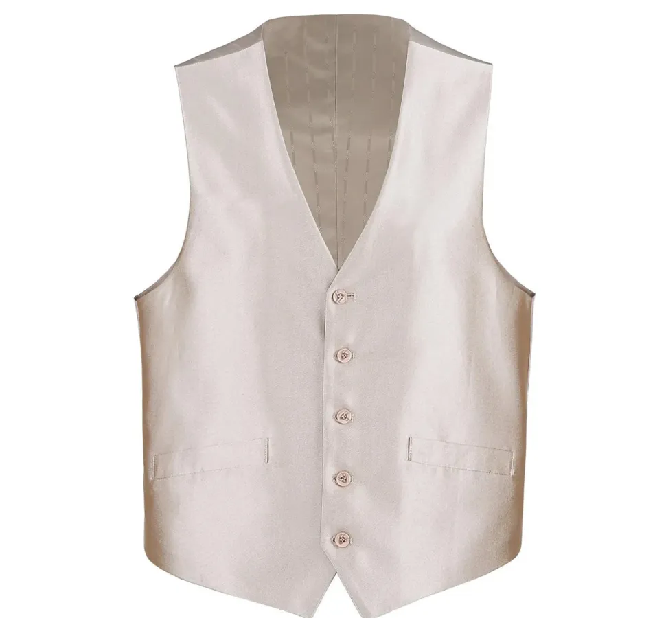 Men's Classic Fit Sharkskin Suit Vest