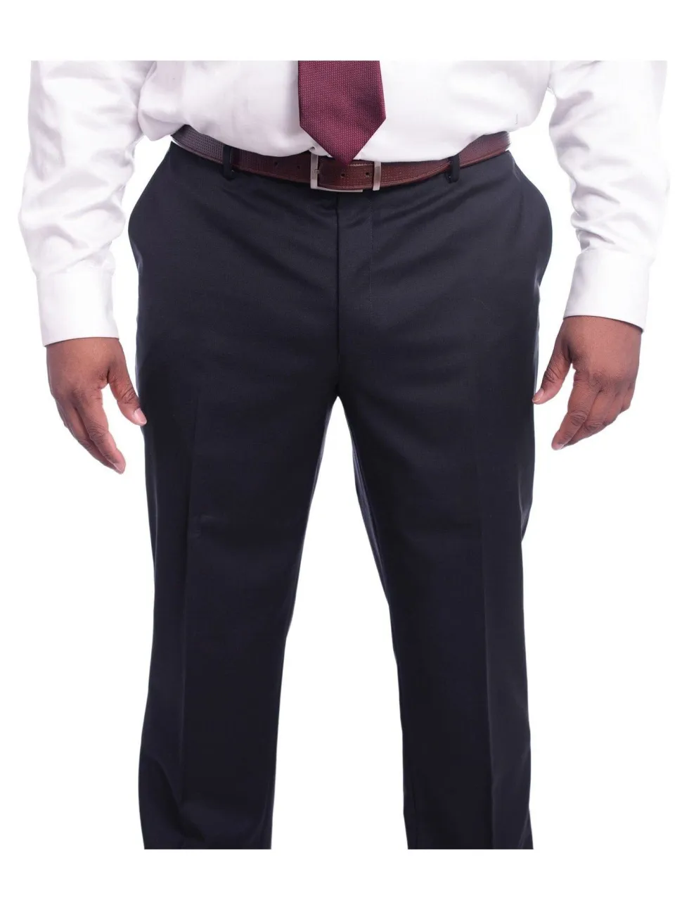 Men’s Classic Fit Solid Navy Two Button 100% Wool Suit