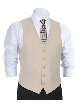 Men's Classic Fit Suit Separate Vest