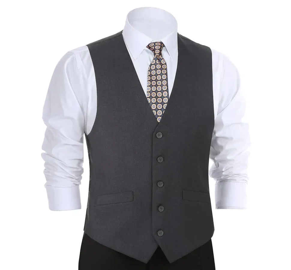 Men's Classic Fit Suit Separate Vest