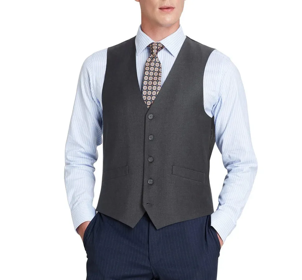 Men's Classic Fit Suit Separate Vest