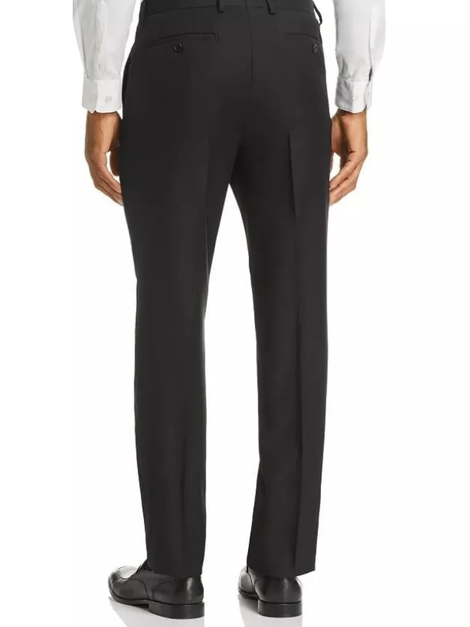 Men's John Varvatos Black 100% Wool Travis Model Slim Fit Dress Pants