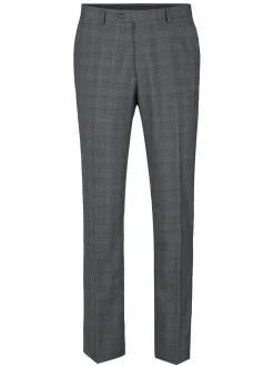 Men's 3-Piece Classic Fit Single Breasted Windowpane Suit