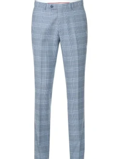 Men's 2-Piece Slim Fit Notch Lapel Stretch Windowpane Suit