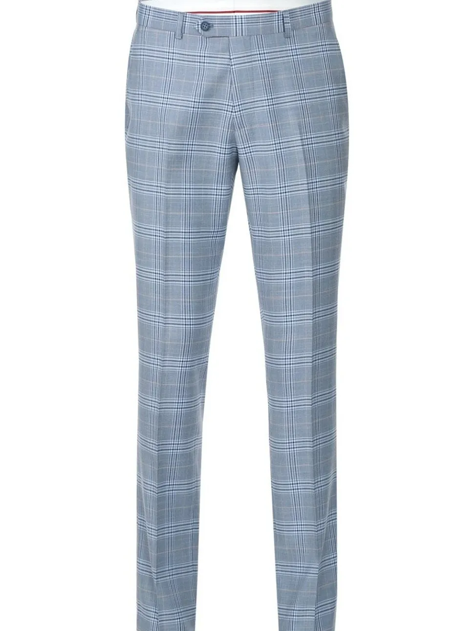 Men's 2-Piece Slim Fit Notch Lapel Stretch Windowpane Suit