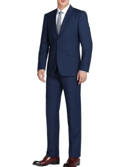 Men's 2-Piece Slim Fit Single Breasted Notch Lapel Suit