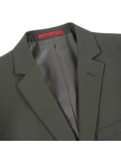 Men's Raphael Slim Fit Olive Green Two Button 2 Piece Formal Suit