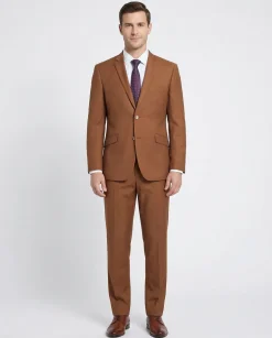 Men's Raphael Slim Fit Rust Two Button 2 Piece Formal Suit