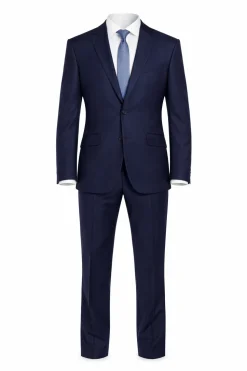 Mens Raphael Slim Fit Solid Blue 2 Button 2 Piece Suit Jacket & Pants