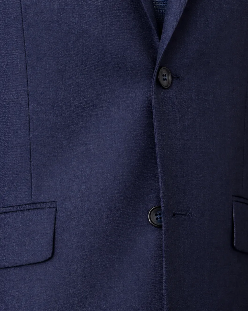 Mens Raphael Slim Fit Solid Blue 2 Button 2 Piece Suit Jacket & Pants