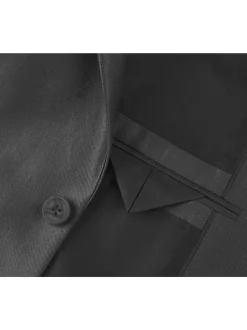 Men's Sharkskin Italian Styled Two Piece Suit