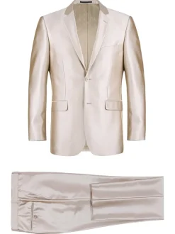 Men's Sharkskin Italian Styled Two Piece Suit