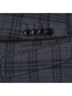 Men's Slim Fit Checked Suits