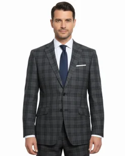 Men's Slim Fit Checked Suits