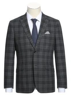 Men's Slim Fit Checked Suits