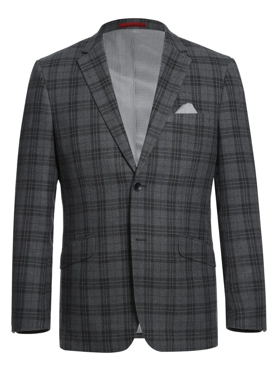 Men's Slim Fit Checked Suits