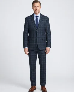 Men's Slim Fit Checked Suits