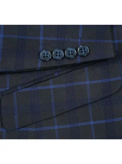 Men's Slim Fit Checked Suits