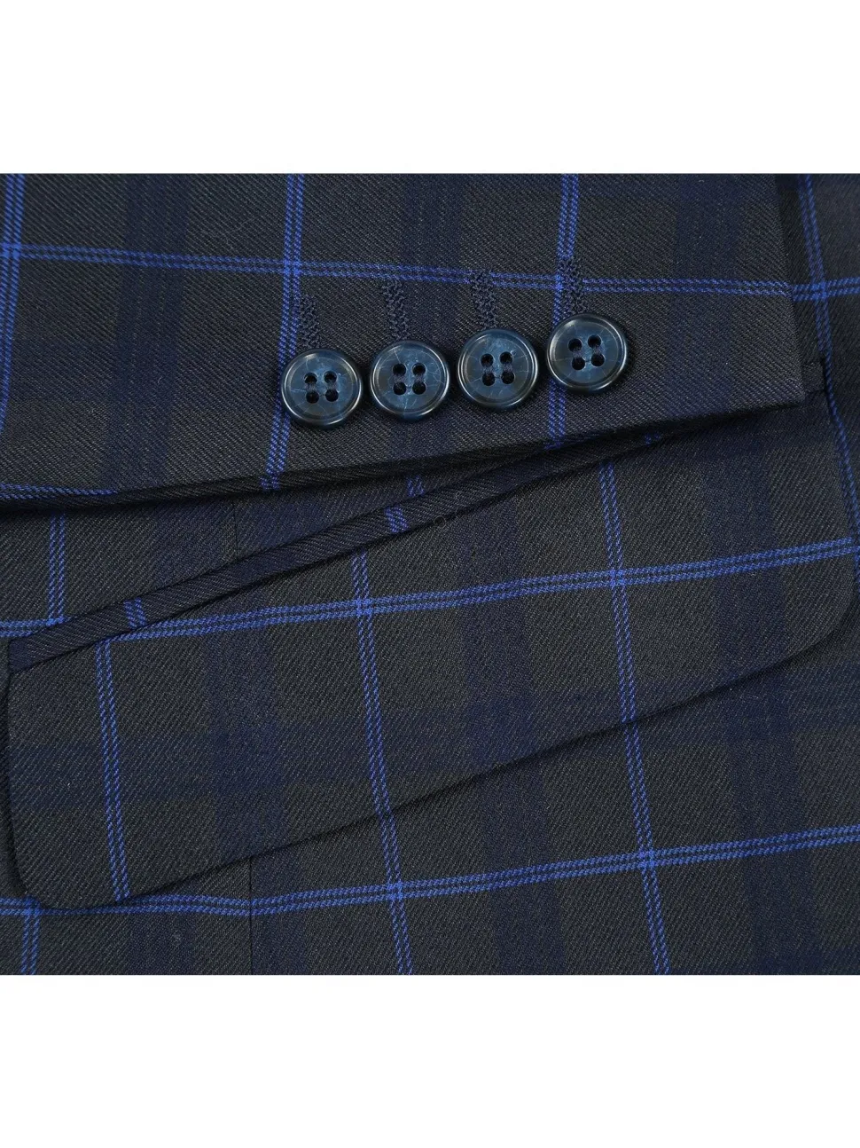 Men's Slim Fit Checked Suits