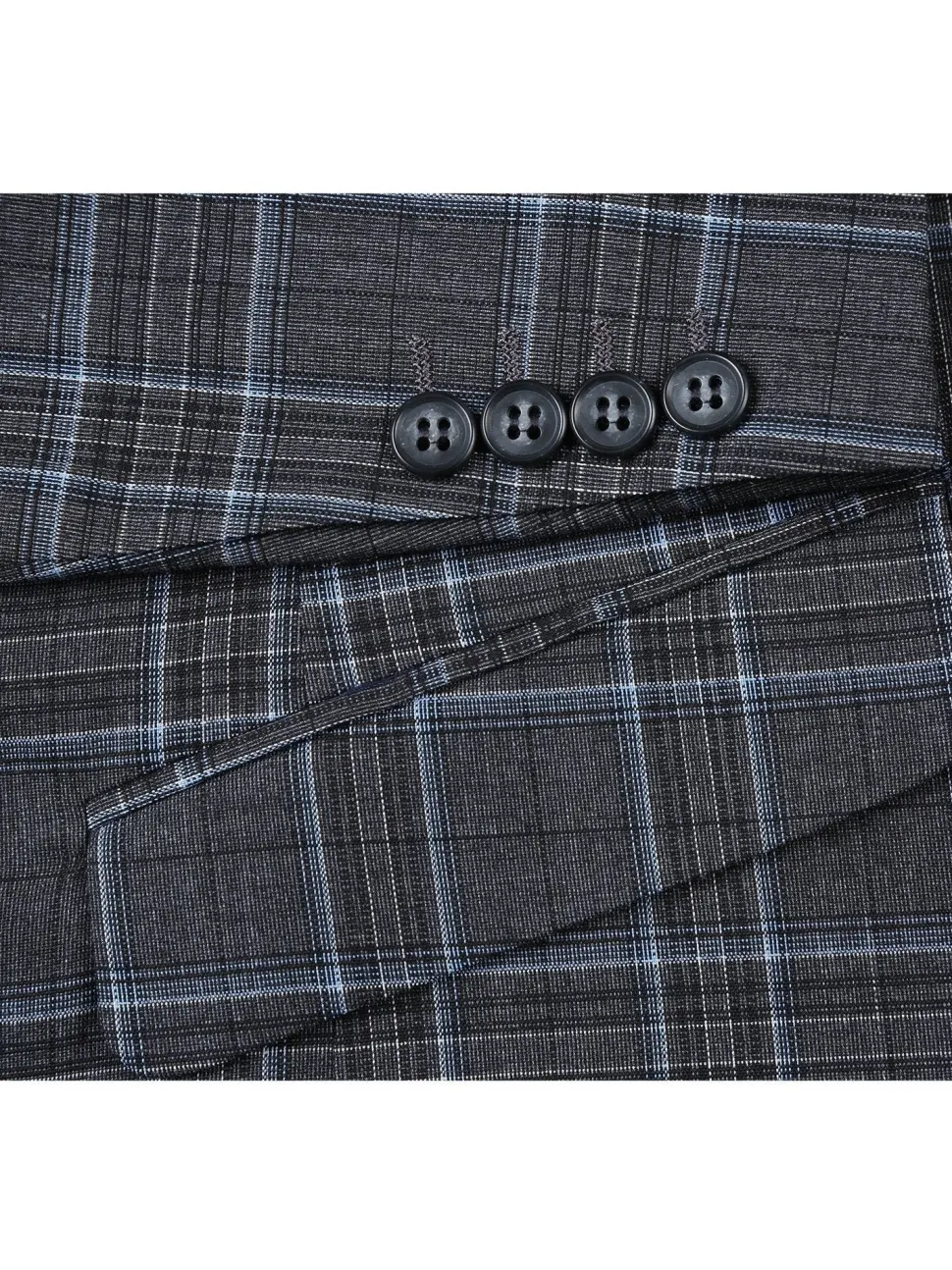 Men's Slim Fit Checked Suits