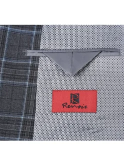 Men's Slim Fit Checked Suits