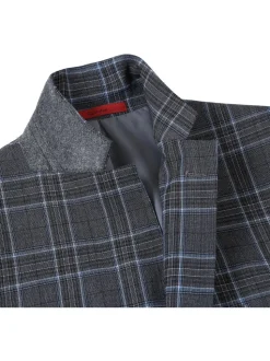 Men's Slim Fit Checked Suits