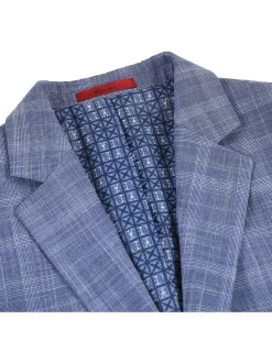 Men's Slim Fit Checked Suits