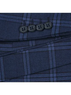 Men's Slim Fit Checked Suits