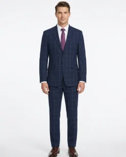 Men's Slim Fit Checked Suits