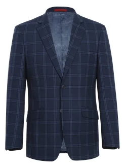 Men's Slim Fit Checked Suits