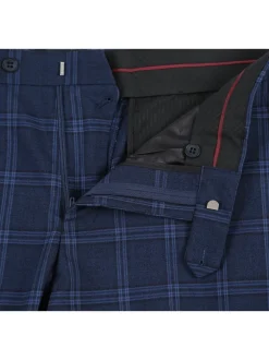 Men's Slim Fit Checked Suits