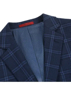 Men's Slim Fit Checked Suits