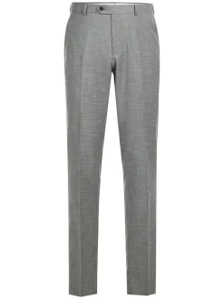 Men's Slim Fit Notch Lapels Gray Solid Suits