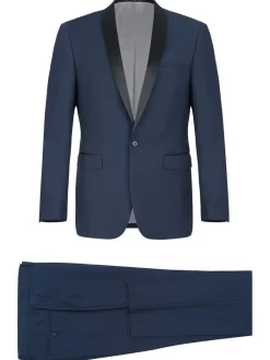 Men's Slim Fit 2-Piece Shawl Lapel Tuxedo Suit