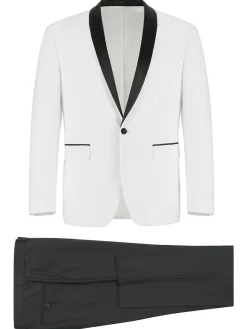 Men's Slim Fit 2-Piece Shawl Lapel Tuxedo Suit