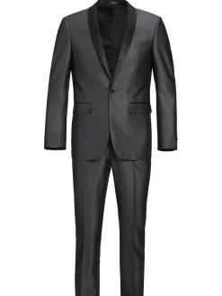 Men's Slim Fit 2-Piece Shawl Lapel Tuxedo Suit