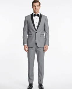 Men's Slim Fit 2-Piece Shawl Lapel Tuxedo Suit