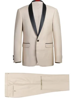 Men's Slim Fit 2-Piece Shawl Lapel Tuxedo Suit
