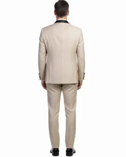 Men's Slim Fit 2-Piece Shawl Lapel Tuxedo Suit
