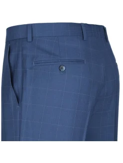 Men's Slim Fit 2-Piece Single Breasted Check Suit