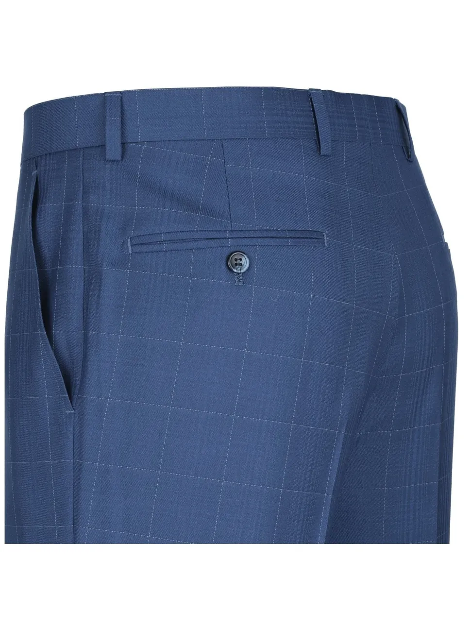 Men's Slim Fit 2-Piece Single Breasted Check Suit