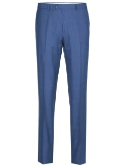 Men's Slim Fit 2-Piece Single Breasted Check Suit