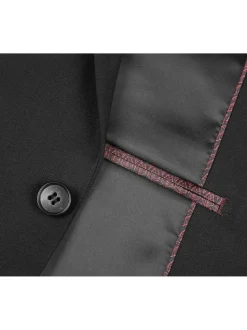 Men's Slim Fit Solid Stretch 2-Piece Suit