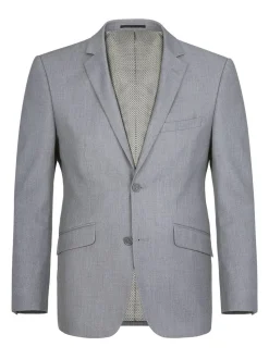Men's Slim Fit Solid Stretch 2-Piece Suit