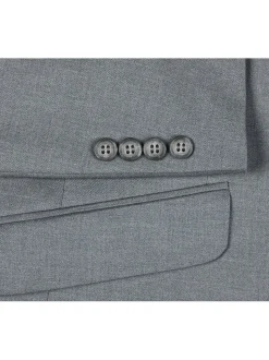 Men's Slim Fit Solid Stretch 2-Piece Suit