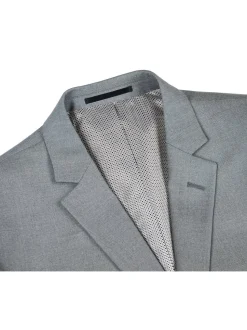 Men's Slim Fit Solid Stretch 2-Piece Suit